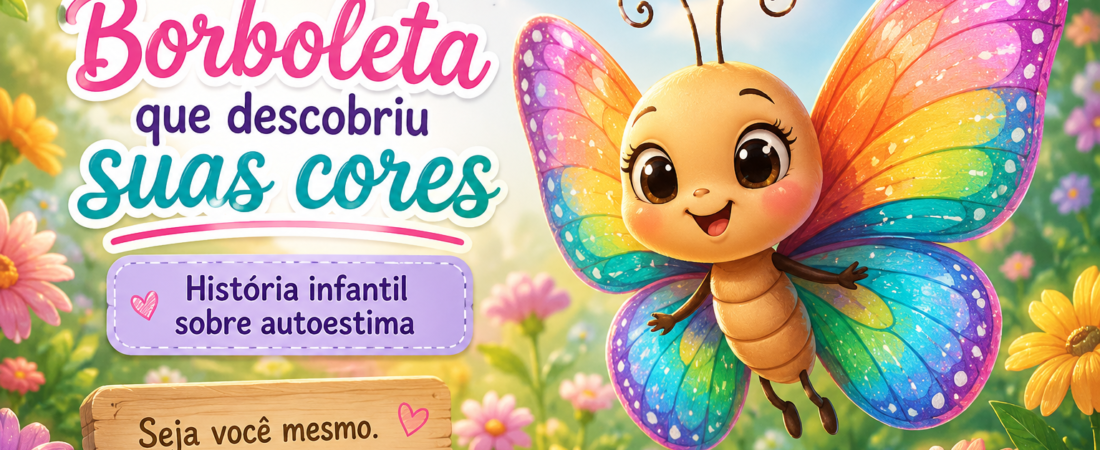A Borboleta que Descobriu Suas Cores – História Infantil sobre Autoestima